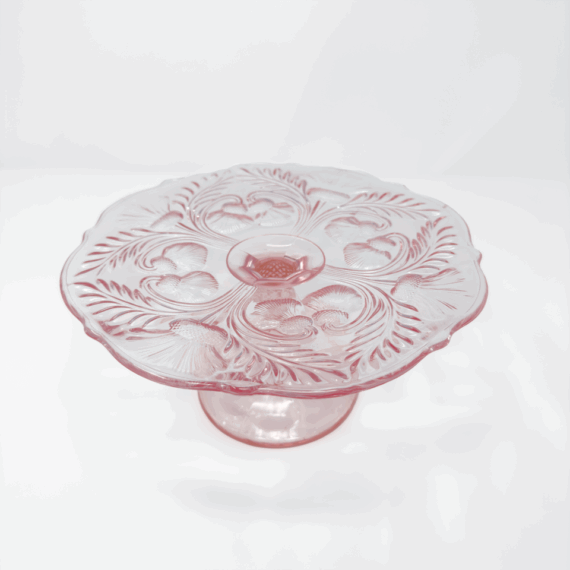 Pink Glass Stands Set