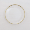 Clear Gold Rim Bread Plate 6”