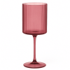 Malibu Plum - Ribbed Wine Glass - 17 oz
