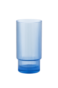Malibu Blue - Ribbed Highball Glass - 13,5 oz