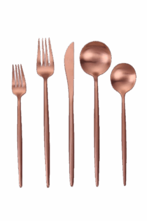 Vera - Brushed Rose Gold set of 5