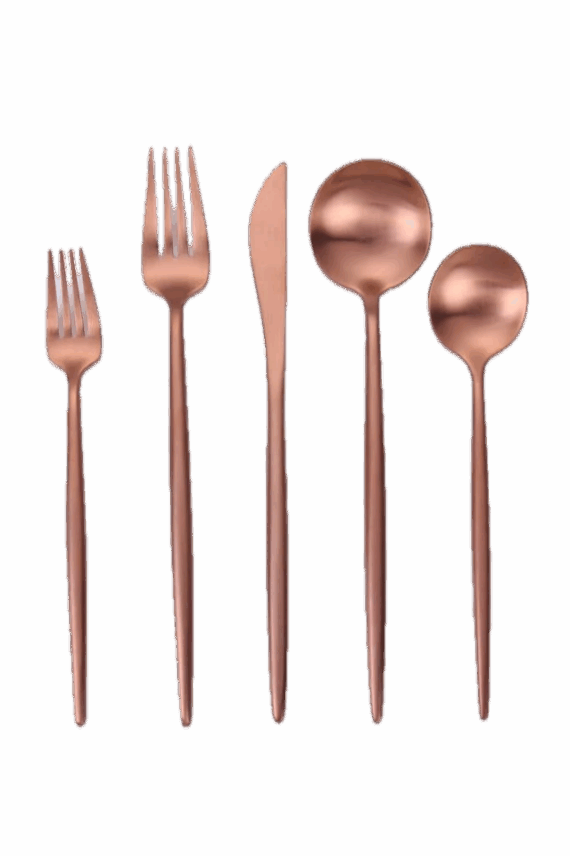 Vera - Brushed Rose Gold set of 5