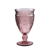 Vintage Style Pressed Glass Wine Goblet
