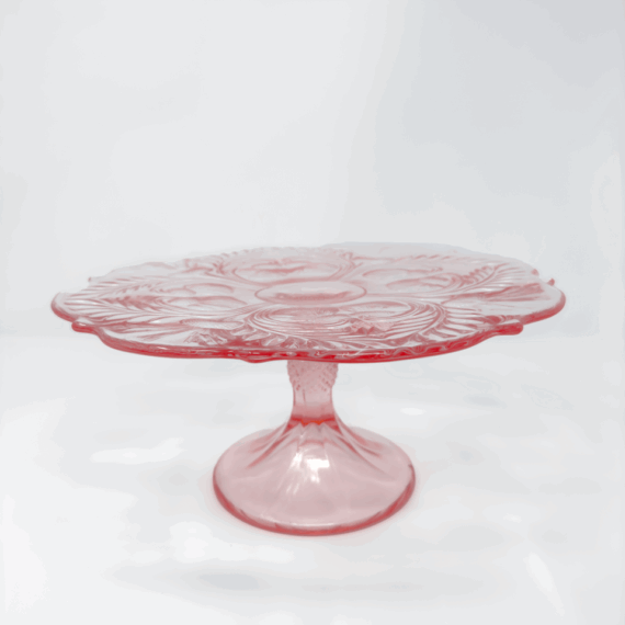 Pink Glass Stands Set