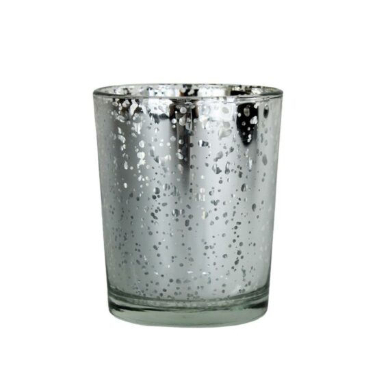 Rustic Gold Glass Votive Candle Holder