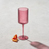 Malibu Plum Ribbed Wine Glass -  11 oz