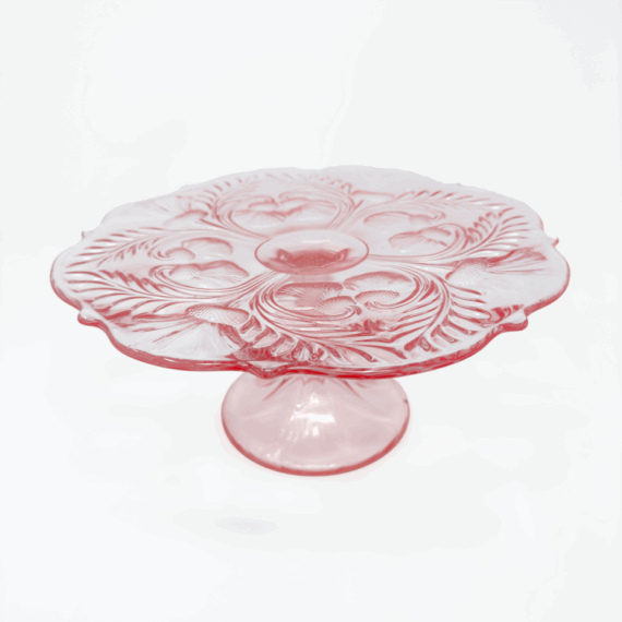 Pink Glass Stands Set