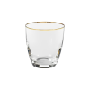 Golden Rim Tumbler Glass