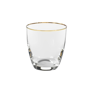 Golden Rim Tumbler Glass