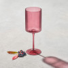 Malibu Plum - Ribbed Wine Glass - 17 oz