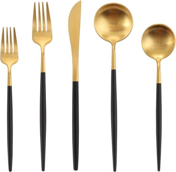 Matte Black Gold – Vera Set Of 5