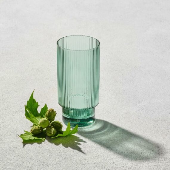 Malibu Green - Ribbed Highball Glass - 13,5 oz
