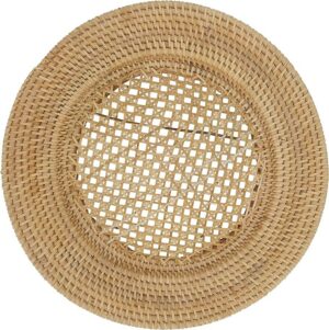 Handmade Rattan Charger Plate 13”