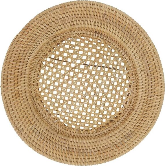 Handmade Rattan Charger Plate 13”