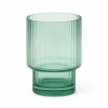 Malibu Green - Ribbed Rocks Glass - 11 oz