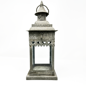 Grey Metal Lantern
