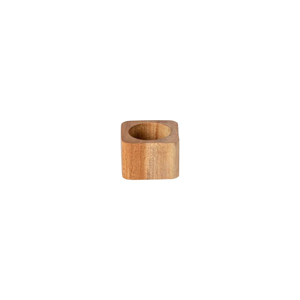 Square Wood Napkin Ring