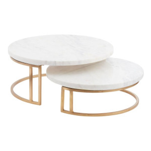 White Marble Metal Pedestal Stand