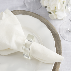 Square Crystal Napkin Ring