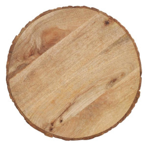 Bark Edge Wood Charger 13”