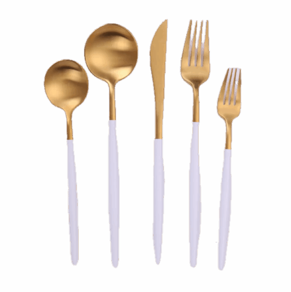 Vera - White and Gold Set of 5