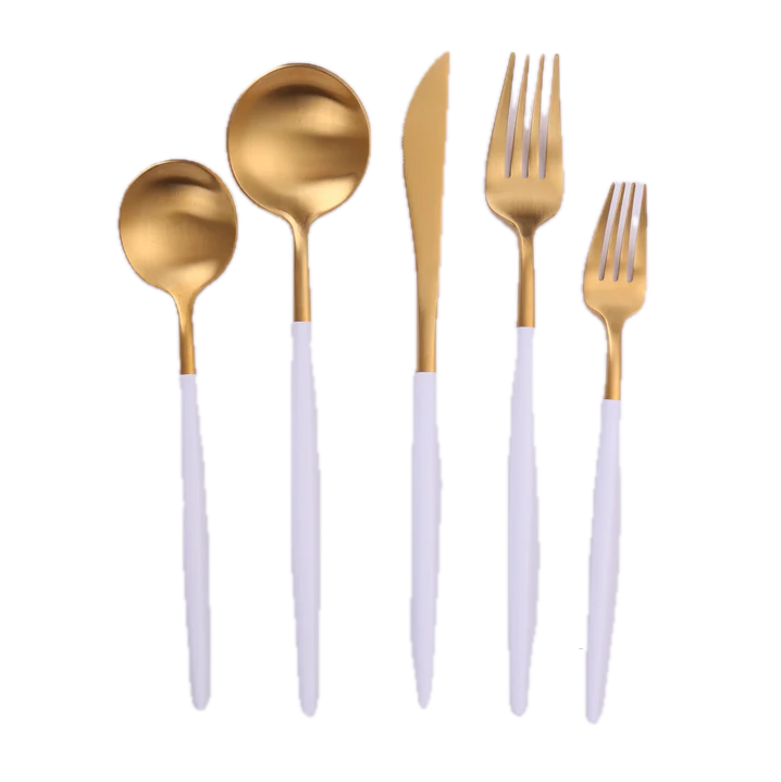 Vera - White and Gold Set of 5