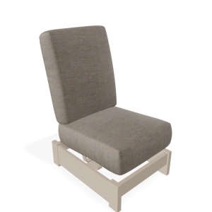 Leward Cushion Armless Single seat by Telescope