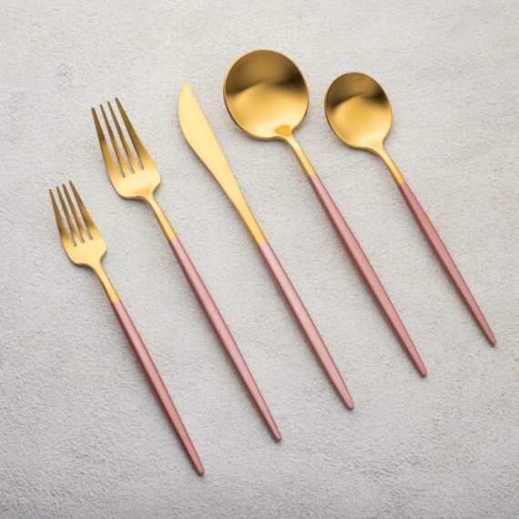 Vera - Brushed Rose Gold 2 Set of 5
