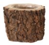 Tree Bark Wooden Vase