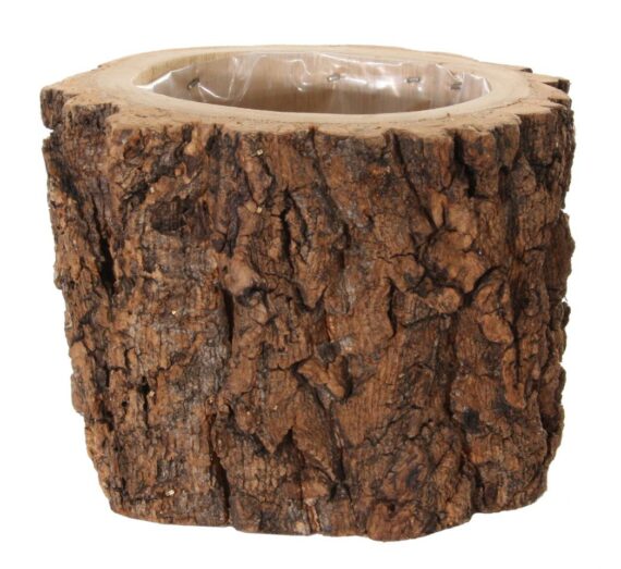 Tree Bark Wooden Vase