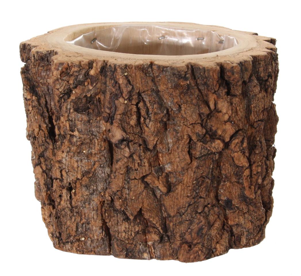 Tree Bark Wooden Vase