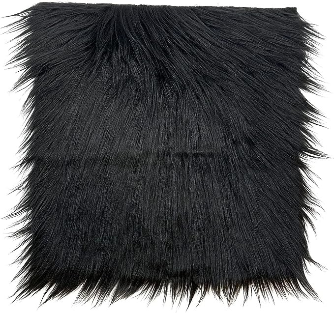 Black Faux Fur Fabric