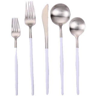 Vera - White and Gold Set of 5