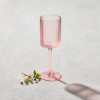 Malibu Blush Ribbed Wine Glass -  11 oz
