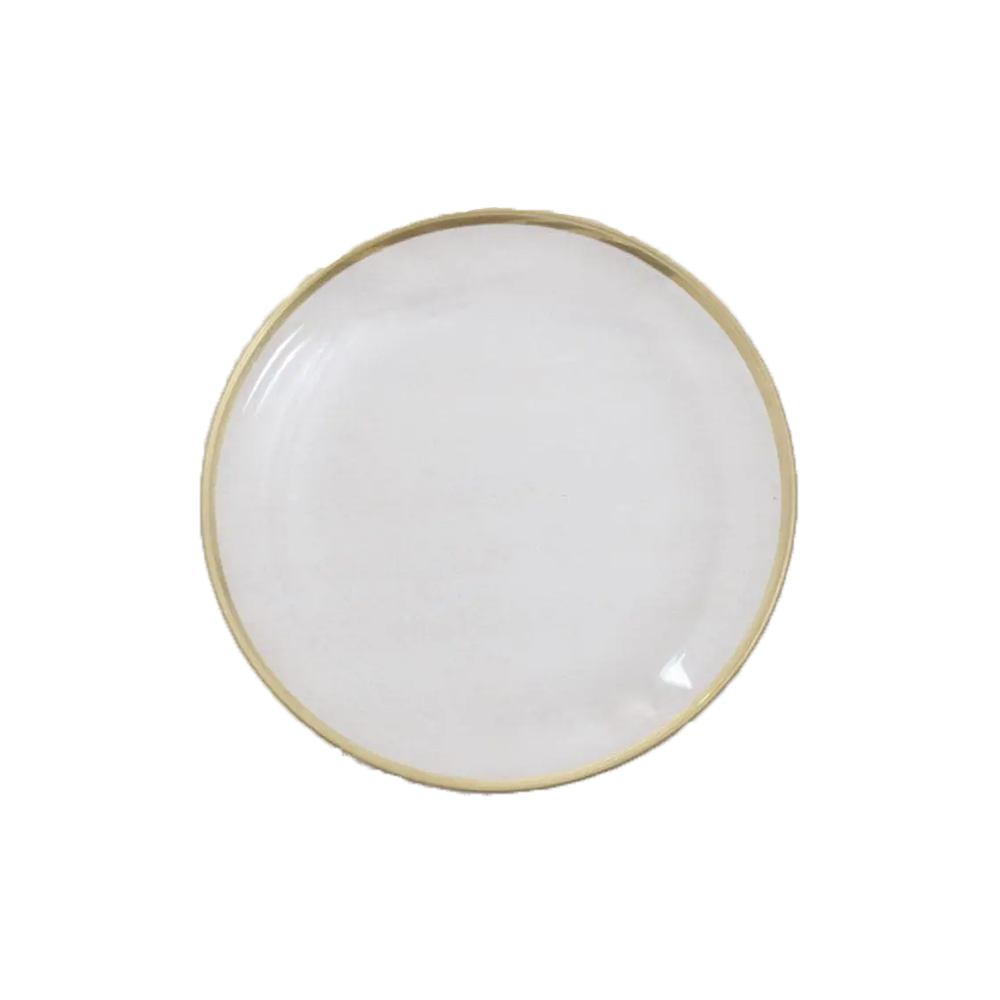 Clear Gold Rim Bread Plate 6” – Event Rentals Jackson Hole