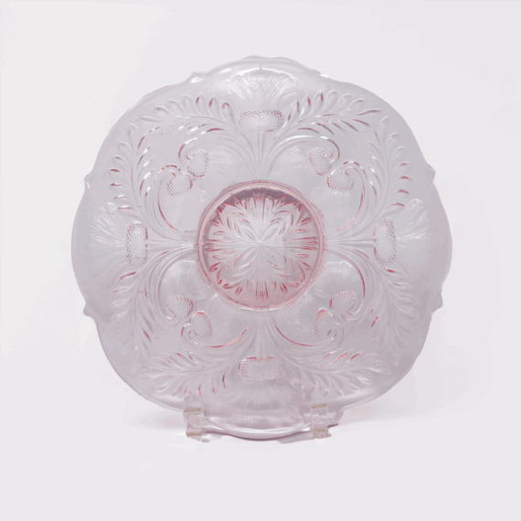 Pink Glass Stands Set