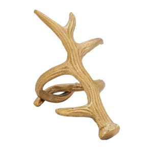 Antler Napkin Ring - Gold