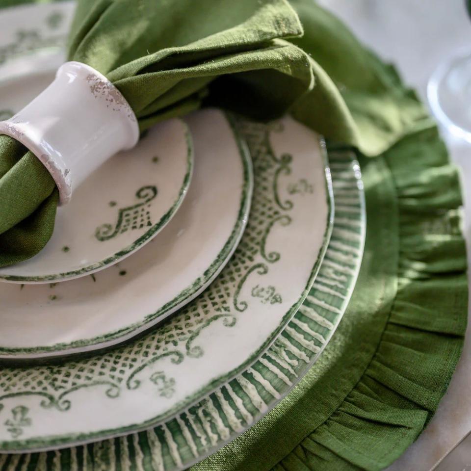 Burano Green Plates