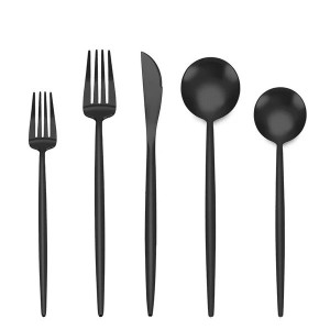 Vera - Brushed Full Black Set of 5