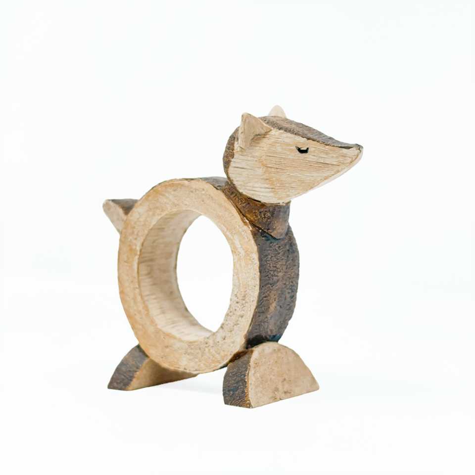Wood Animal Napkin Ring