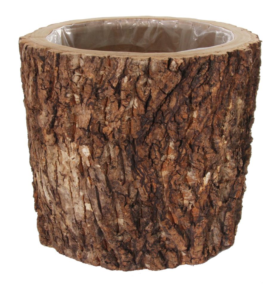 Tree Bark Wooden Vase