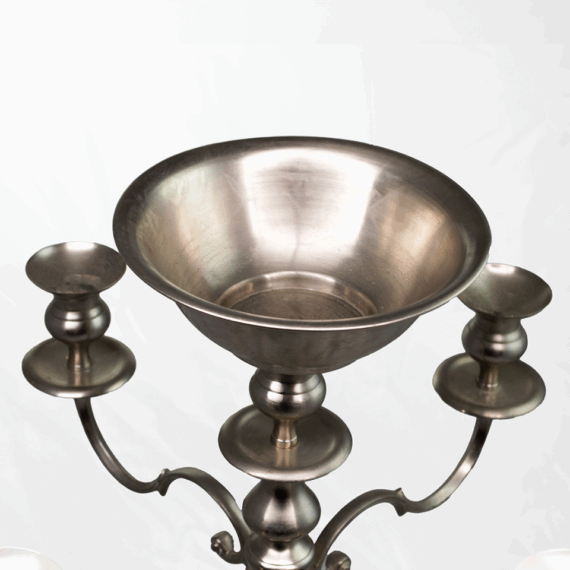 Candle Holder Black Plate