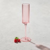 Malibu Blush - Ribbed Champagne Glass - 7 oz