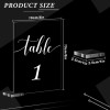 Clear Table Number Signs