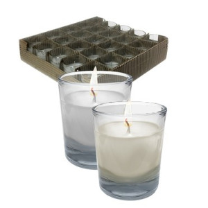 Filled Glass Votive Candles