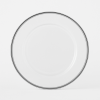 Silver Rim Glass Charger