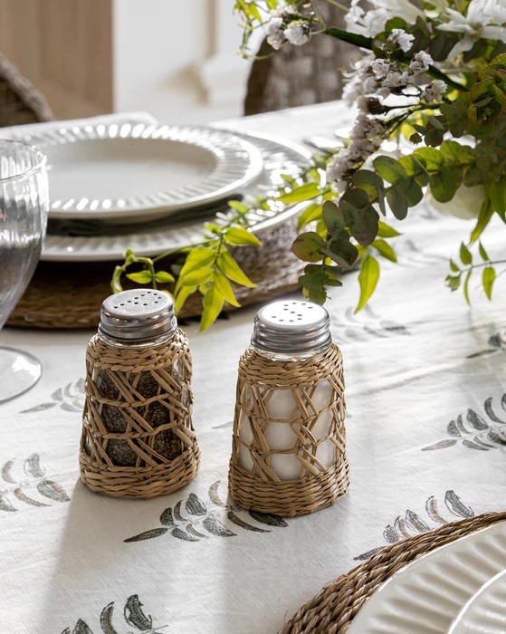Seagrass Salt and Pepper Shaker Set