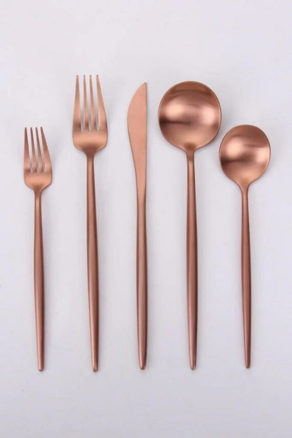 Vera - Brushed Rose Gold set of 5