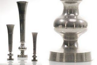 Silver Trumpet Vase