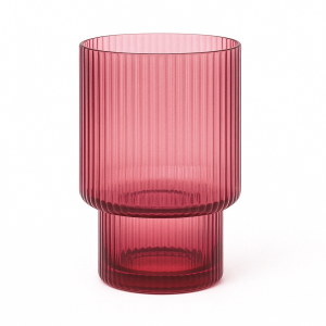 Malibu Plum Ribbed Rocks Glass, 11 oz